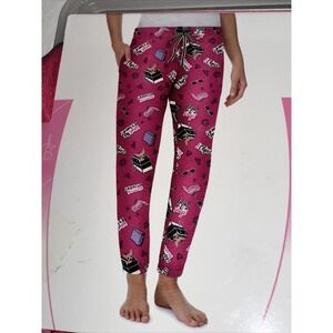 Briefly Stated Legally Blonde Pink Sleep Joggers Pajama Pants Bend & Snap
